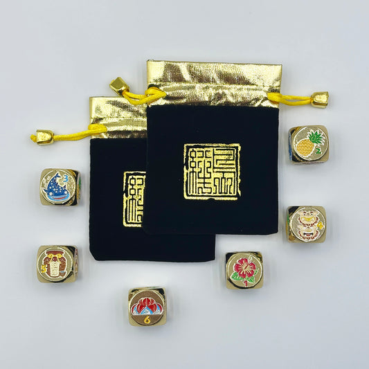 Okinawan Culture Engraved Dice