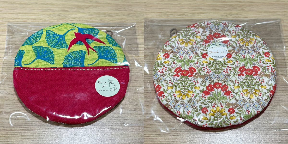 Posavasos de tela hechos a mano - Tamaño plato redondo
