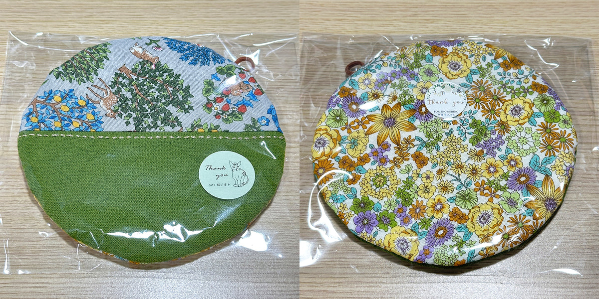 Posavasos de tela hechos a mano - Tamaño plato redondo