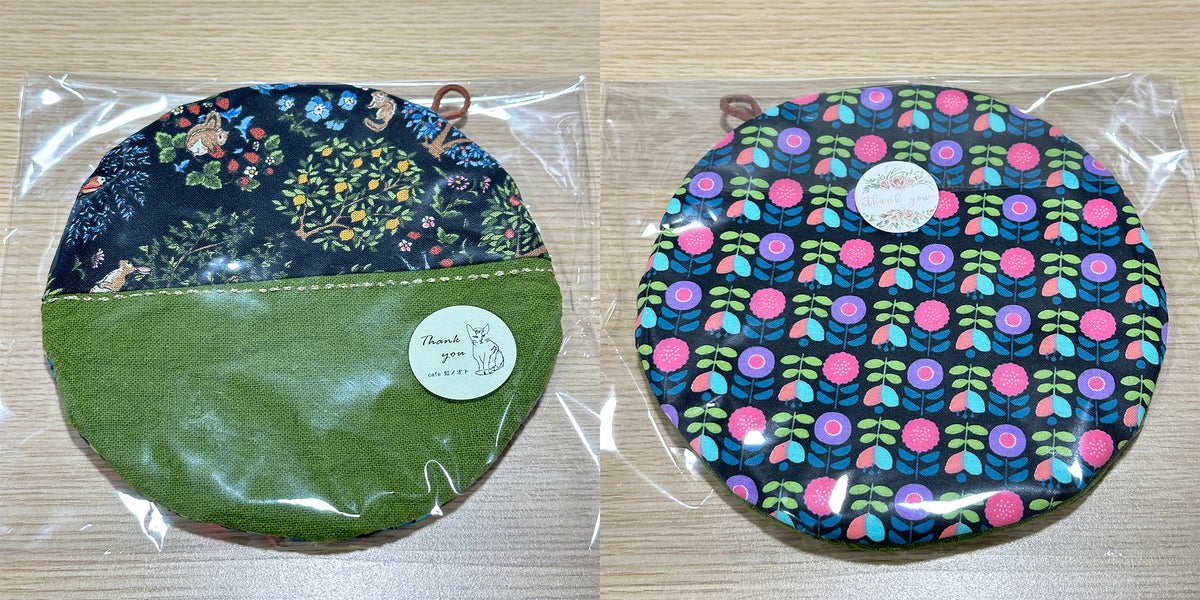 Posavasos de tela hechos a mano - Tamaño plato redondo