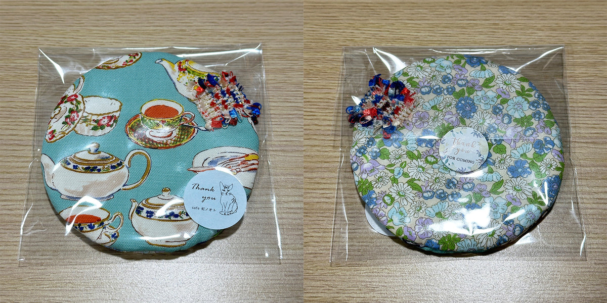 Posavasos de tela hechos a mano - Tamaño de taza redondo