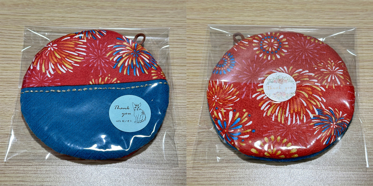 Posavasos de tela hechos a mano - Tamaño de taza redondo