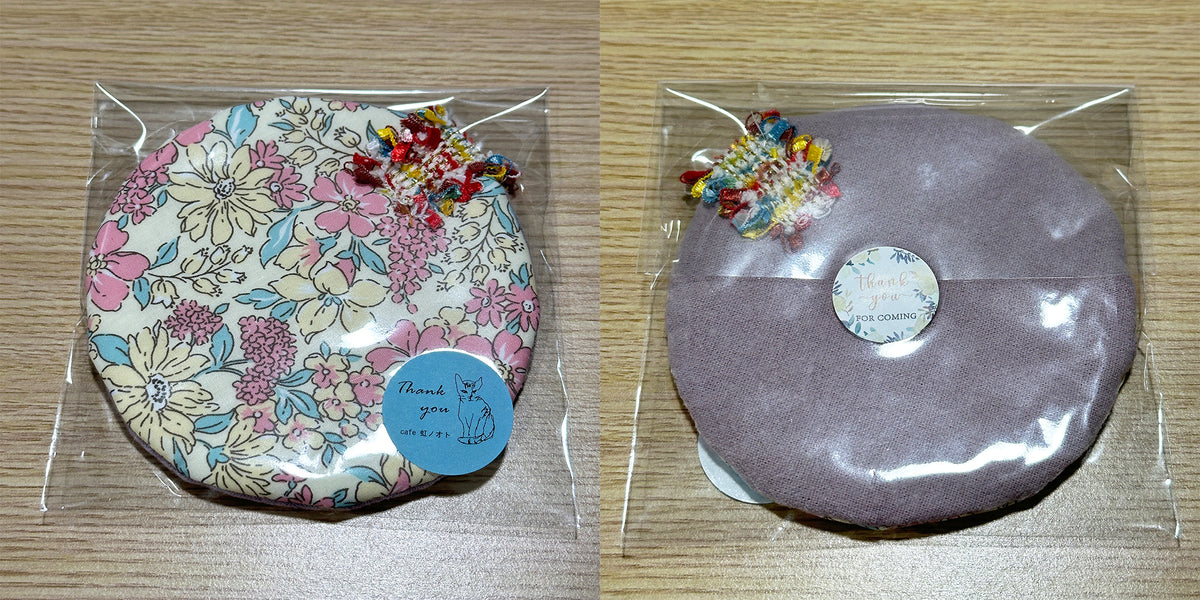Posavasos de tela hechos a mano - Tamaño de taza redondo
