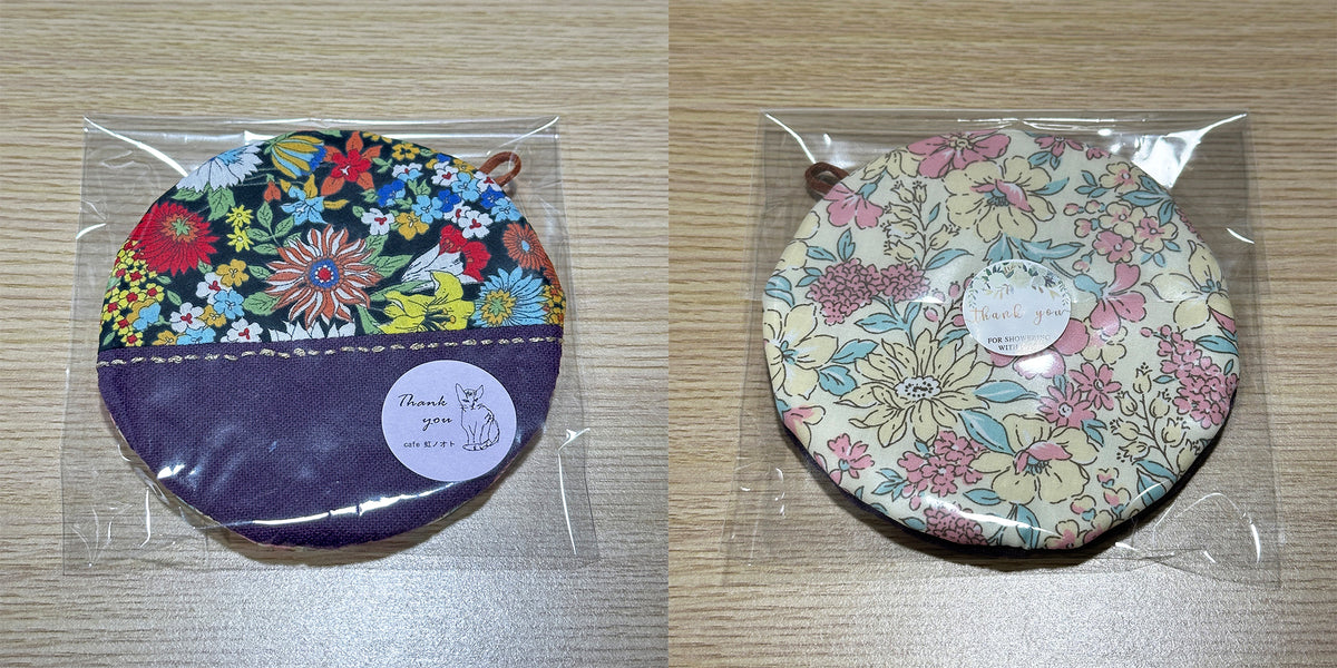Posavasos de tela hechos a mano - Tamaño de taza redondo