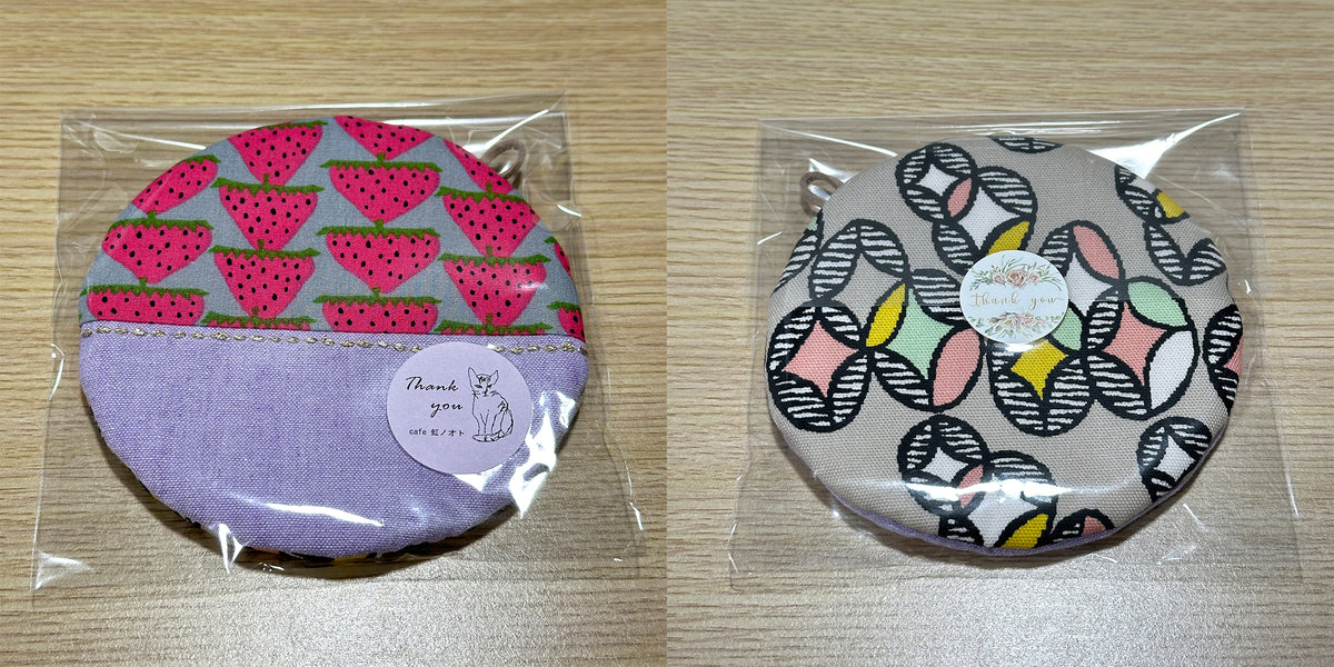 Posavasos de tela hechos a mano - Tamaño de taza redondo