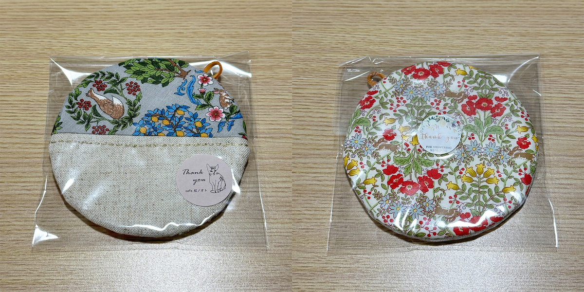Posavasos de tela hechos a mano - Tamaño de taza redondo