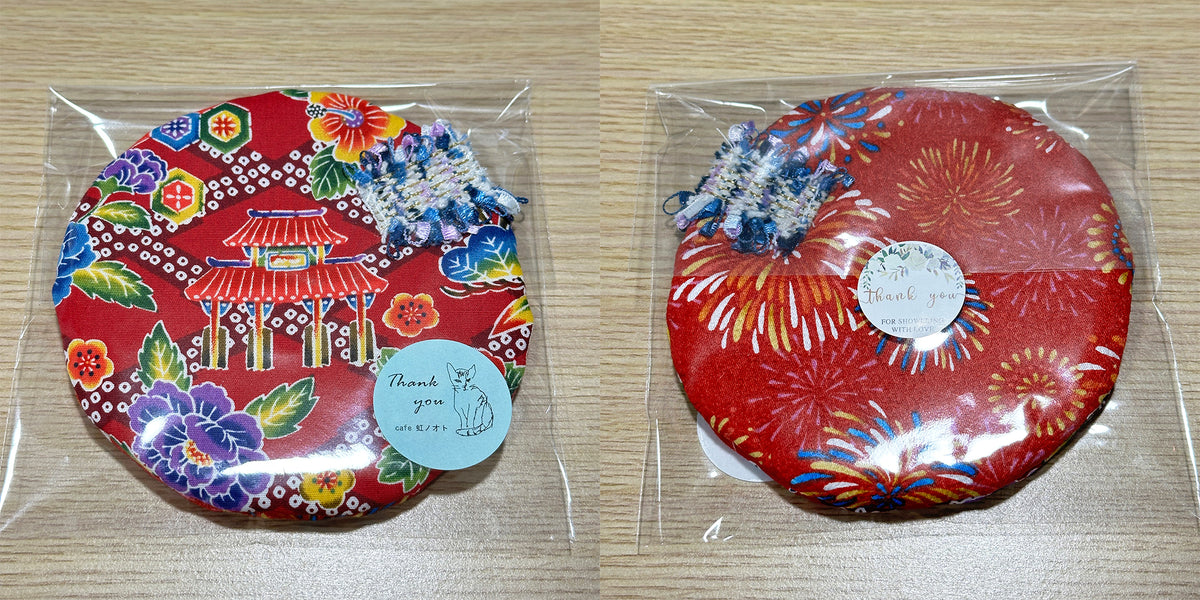 Posavasos de tela hechos a mano - Tamaño de taza redondo