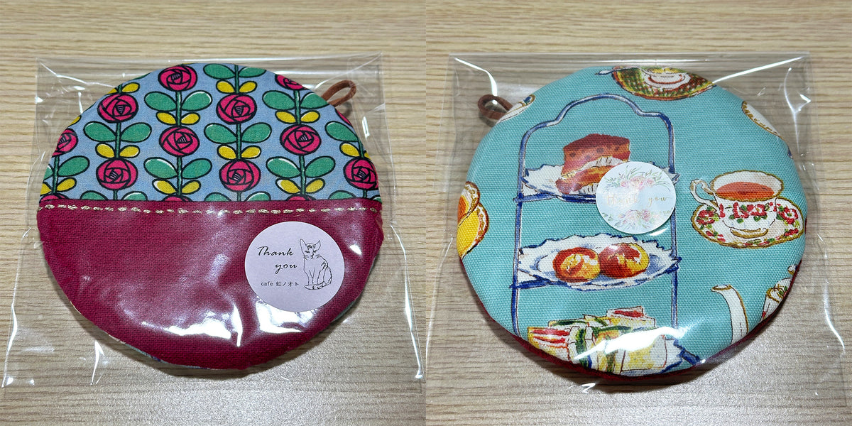 Posavasos de tela hechos a mano - Tamaño de taza redondo