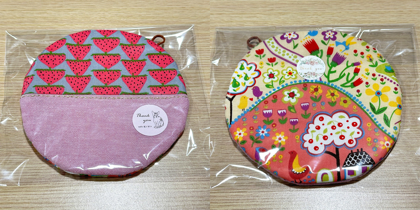 Hand-made Fabric Coasters - Round Dish sized