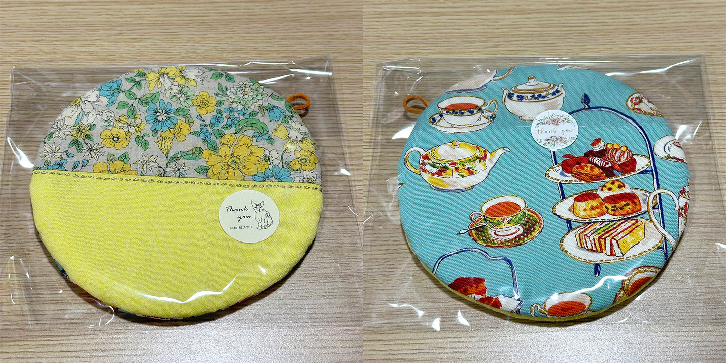 Hand-made Fabric Coasters - Round Dish sized
