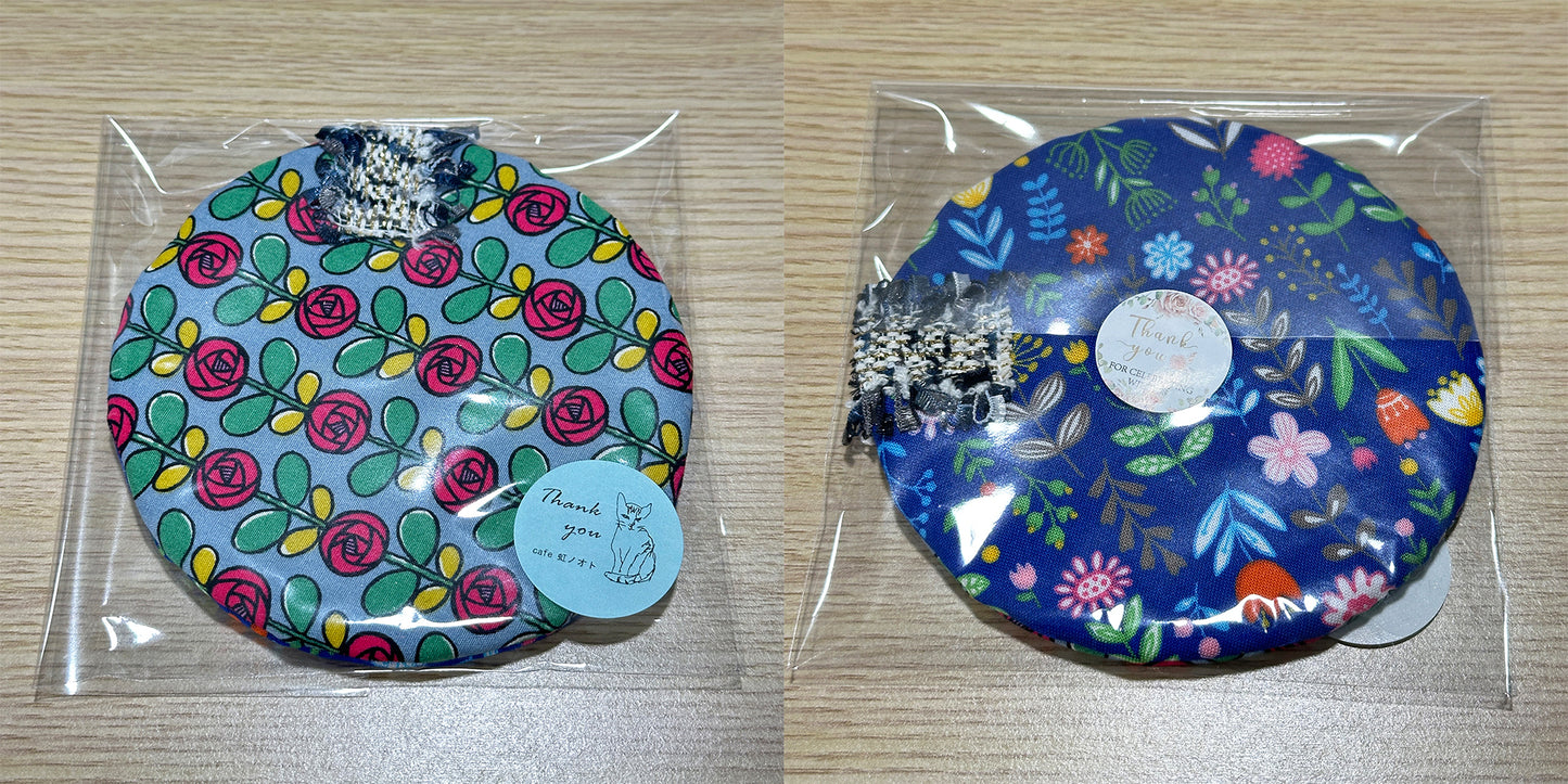 Hand-made Fabric Coasters - Round Cup sized