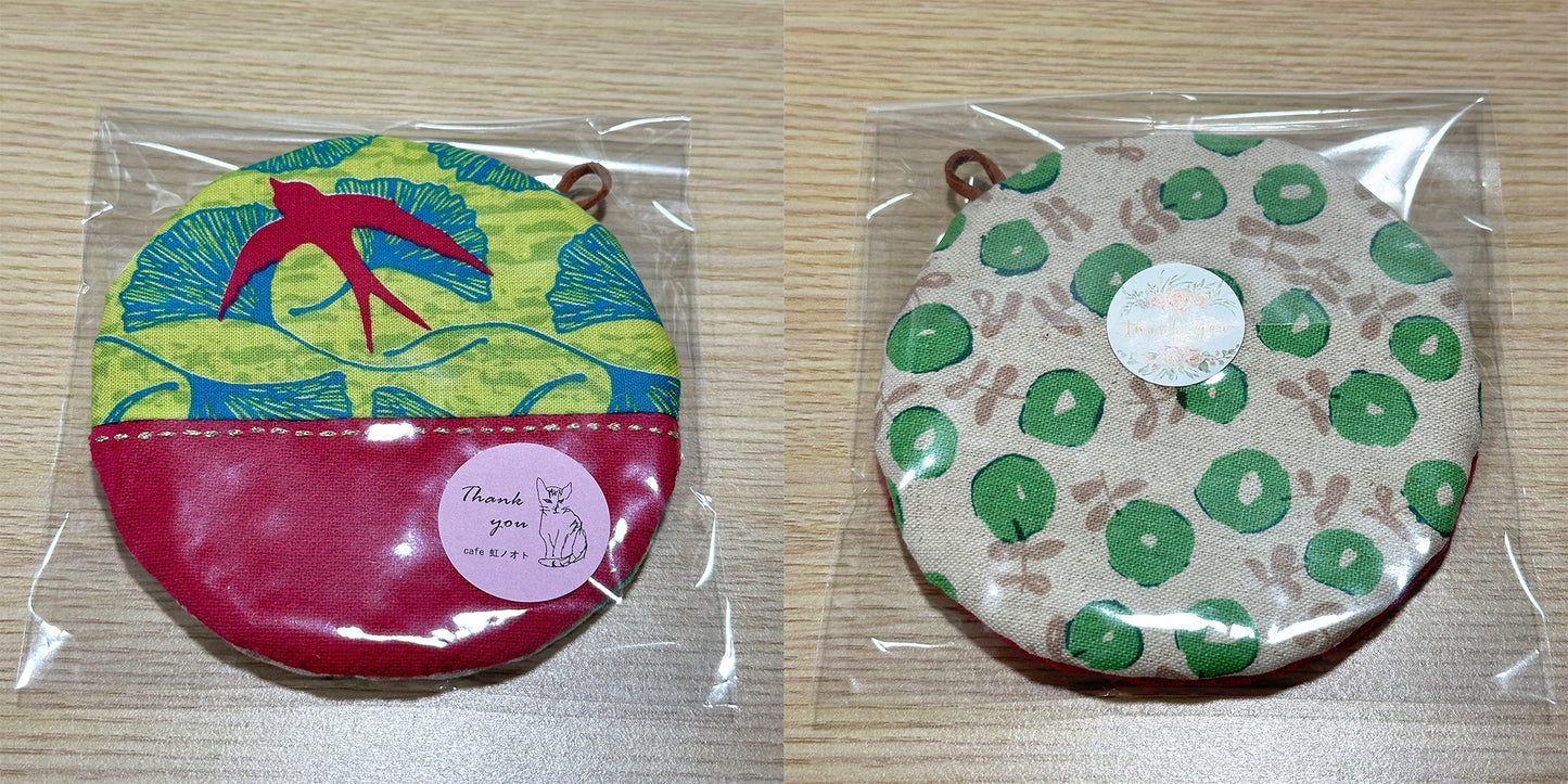 Hand-made Fabric Coasters - Round Cup sized