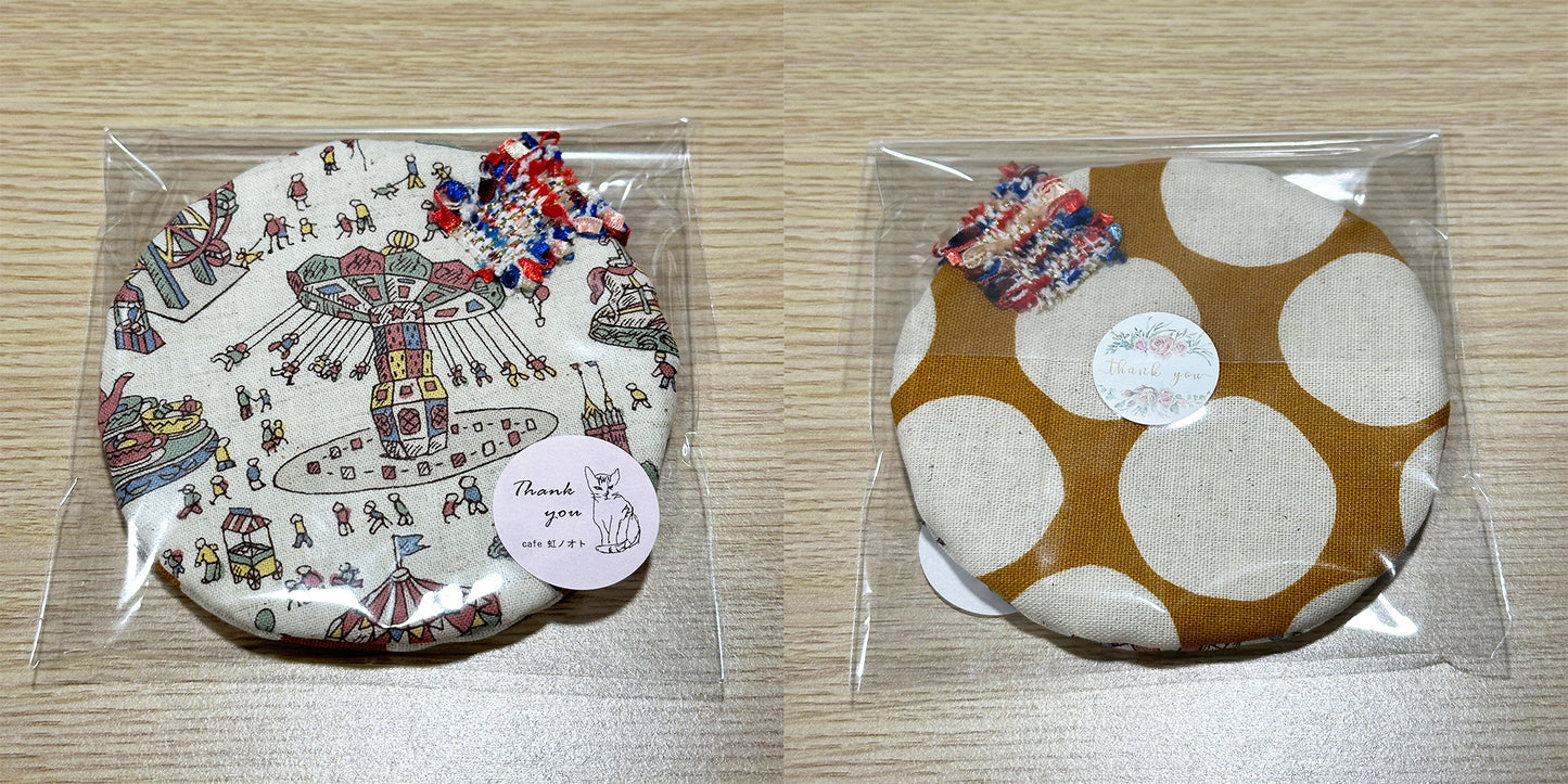 Hand-made Fabric Coasters - Round Cup sized