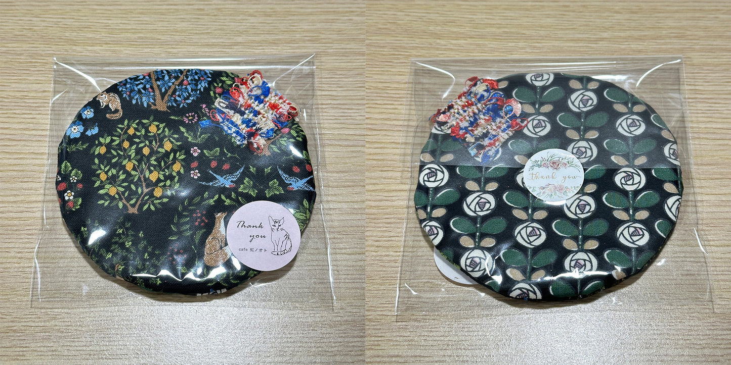 Hand-made Fabric Coasters - Round Cup sized