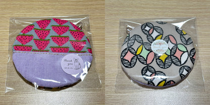 Hand-made Fabric Coasters - Round Cup sized
