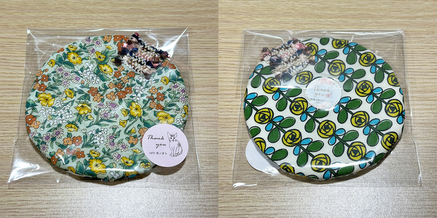 Hand-made Fabric Coasters - Round Cup sized