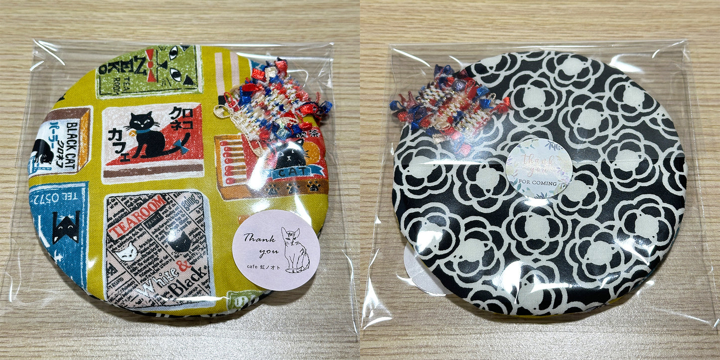 Hand-made Fabric Coasters - Round Cup sized