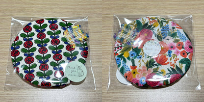Hand-made Fabric Coasters - Round Cup sized